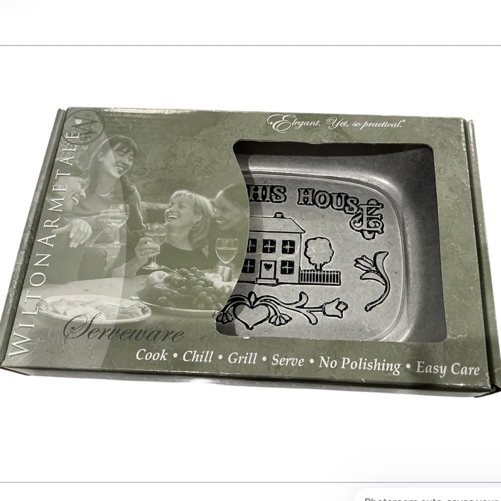 Wilton Armetale Bless This House Bread Tray Serving Tray